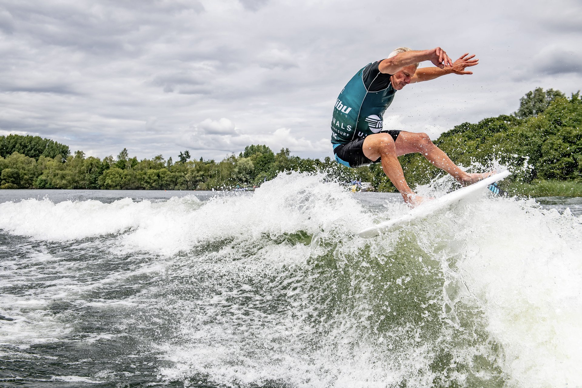Robert Donaldson at the 2022 Malibu Boats UK Wakesurf Nationals